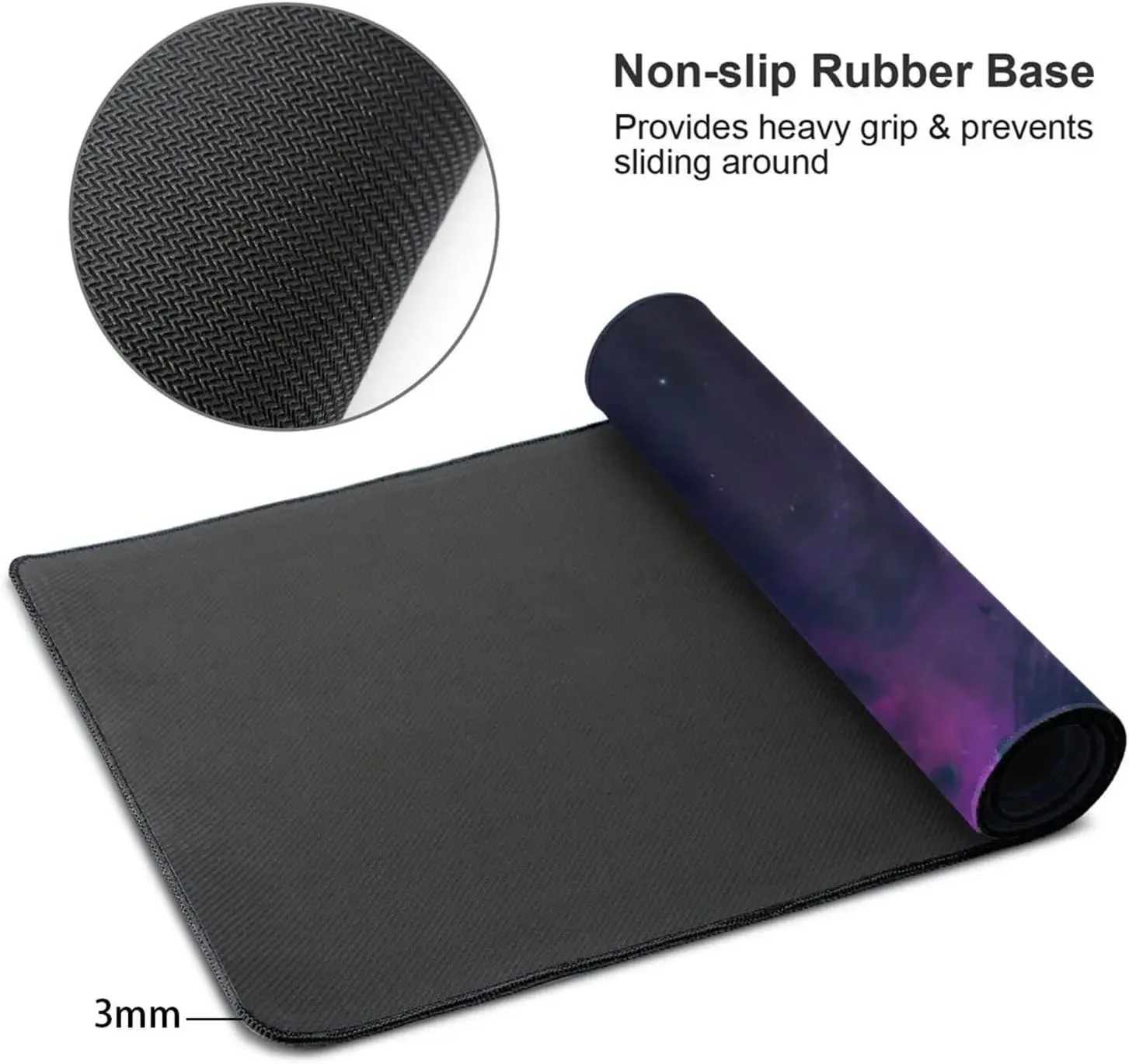 Espaço preto buracos xl grande mouse pad para mesa antiderrapante longo estendido teclado almofadas mousepad tapete de mesa de borracha 31.5x11.8 Polegada