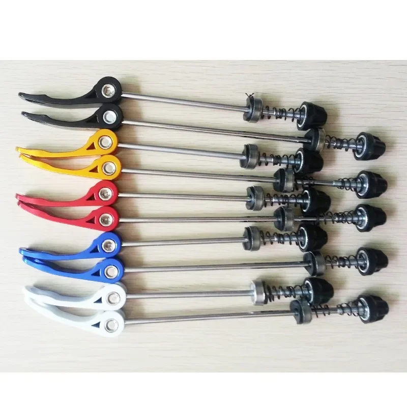 1Pcs MTB Road Bicycle Wheel Hub Quick Release Skewers QR Front Rear Axle Skewer Titanium Alloy Bicycle Skewer Bike Accessories