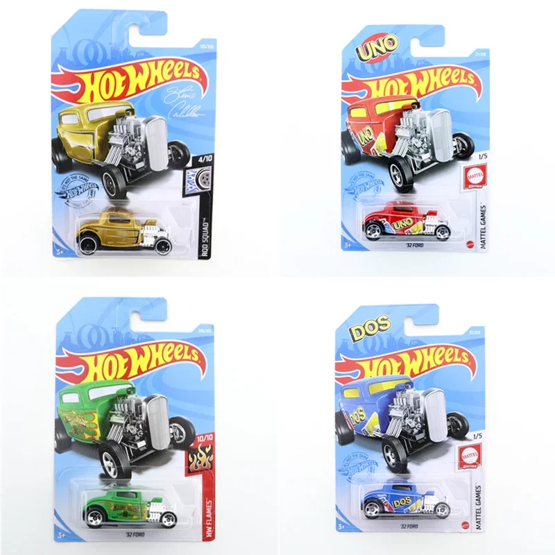 2021-27 2019-105 Original Hot Wheels Mini Alloy Coupe 32 FORD 1/64 Metal Diecast Model Car Kids Toys Gift