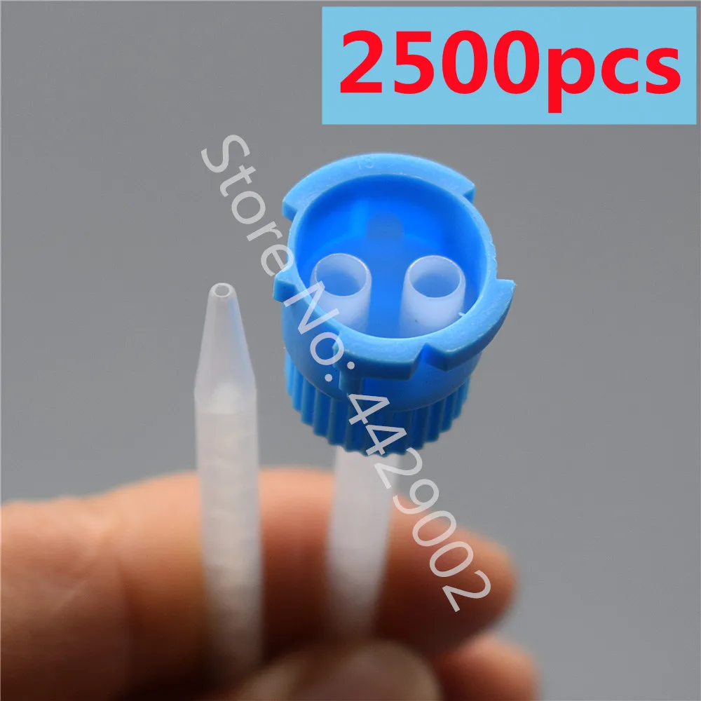 2500 Stück 1:1 Statischer Mischer AB-Klebstoff Statisches Mischrohr Epoxidharz-Mischdüsen-Set für 50ml 1:1 AB-Klebstoffe – Detail 1