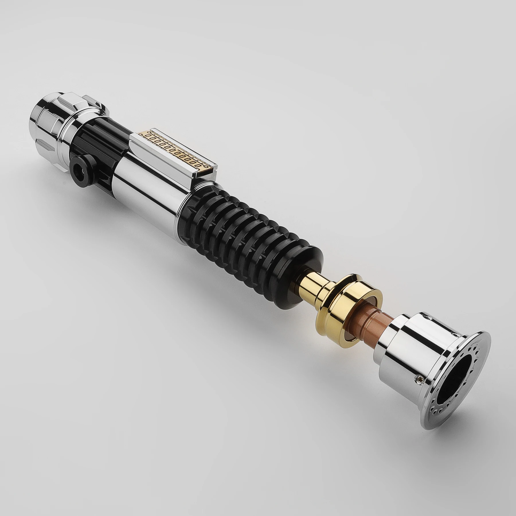 DamienSaber Kenobi Obi-Wan EP3 Lightsaber, Metal Hilt sem Kit Eletrônico ou Lâmina, Heavy Dueling Light Saber Handle, aperto vazio