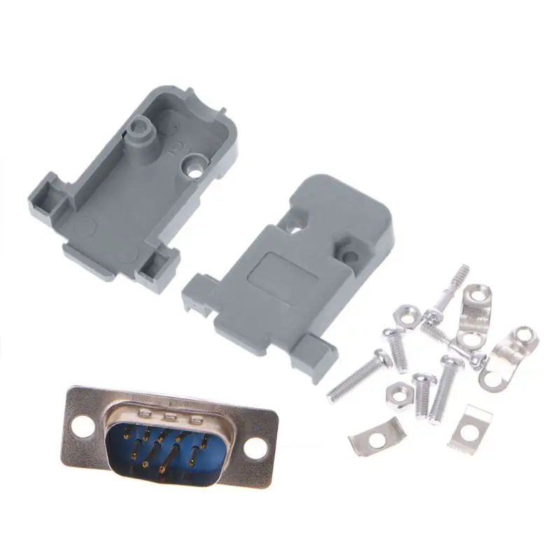 090f 5sets 9pin الذكور/ الإناث D-Sub Slader Connector RS232 Serial DB9 لـ لـ G