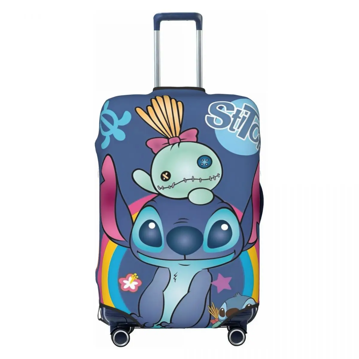 

Animal Stitch Print Suitcase Cover Cruise Trip Protector Flight Fun Luggage Case