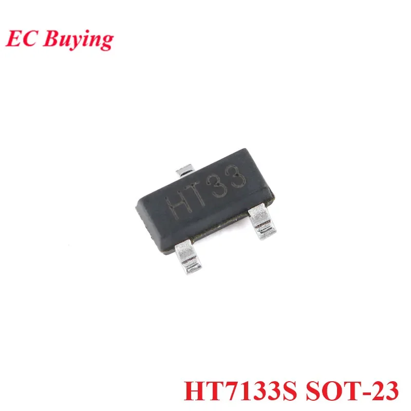 10pcs/lot HT7133S SOT-23 HT7133 HT7133-S SOT23 Output 3.3V/100mA LDO Chip IC Controller New Original