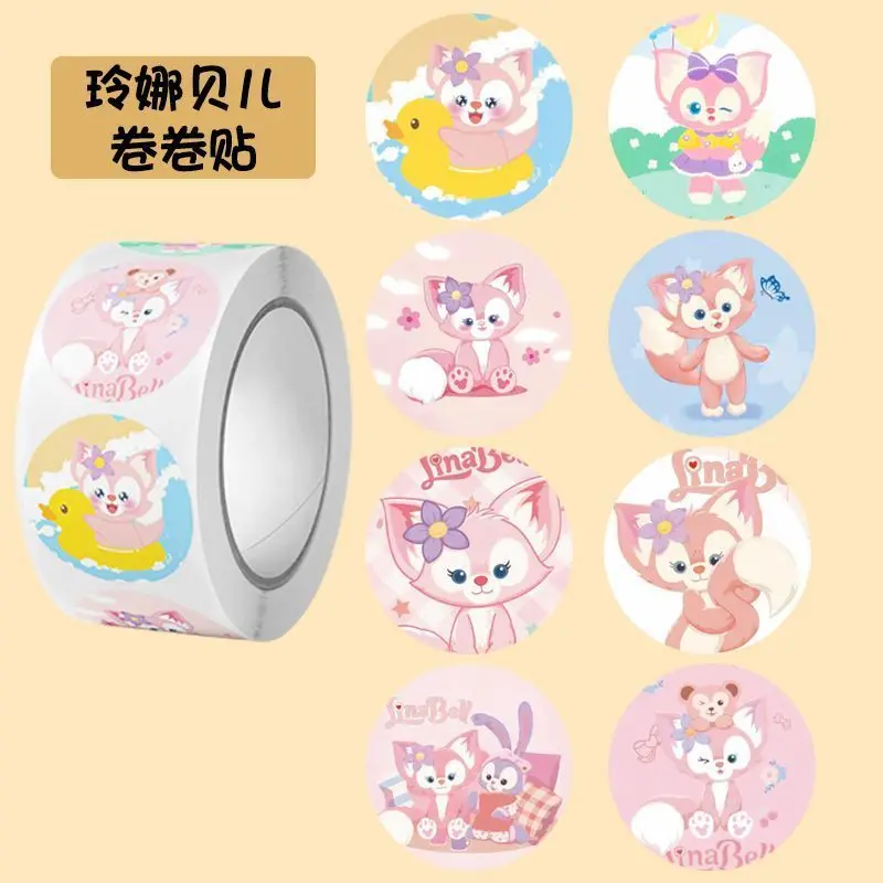 

Cartoon Stickers Lina Belle Roll Children's Girl Stickers Cute Stickers Reward Kindergarten Handbill Decoration