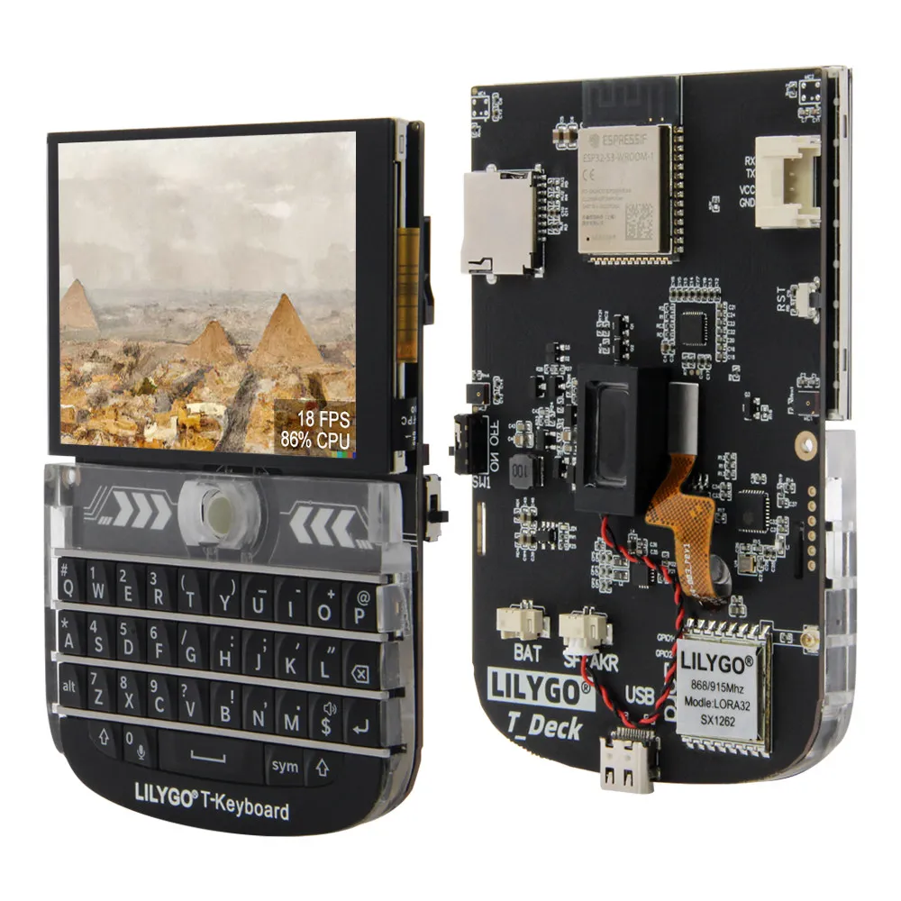 T-Deck ESP32-S3 development board with LoRa module, WiFi, Bluetooth, 2.8-inch touch screen