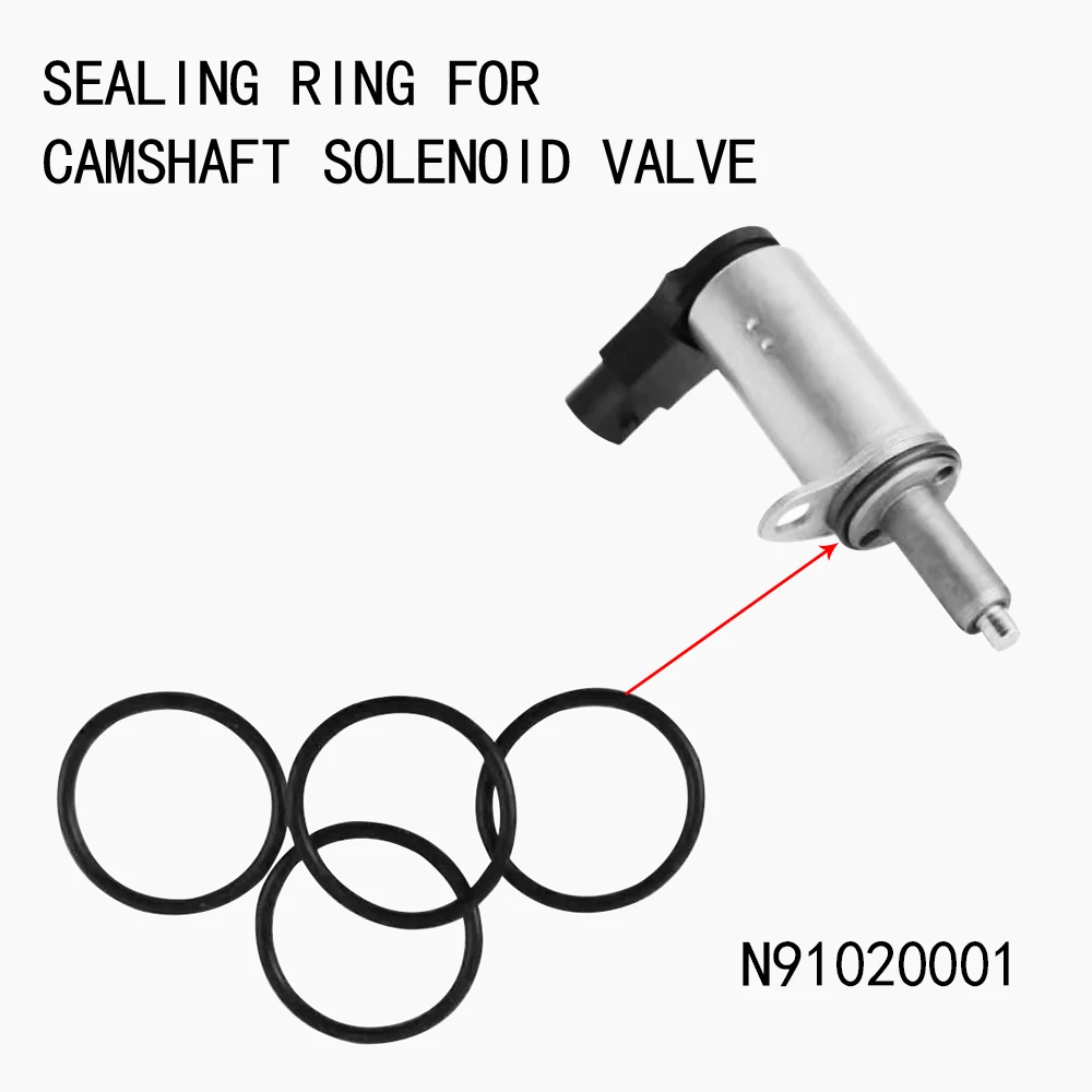 4Pcs Sealing ring for camshaft solenoid valve For VW Touareg Audi A6L A4 S4 A8 S8 A6 S6 A5 S5 TT Q5 Q7 N91020001