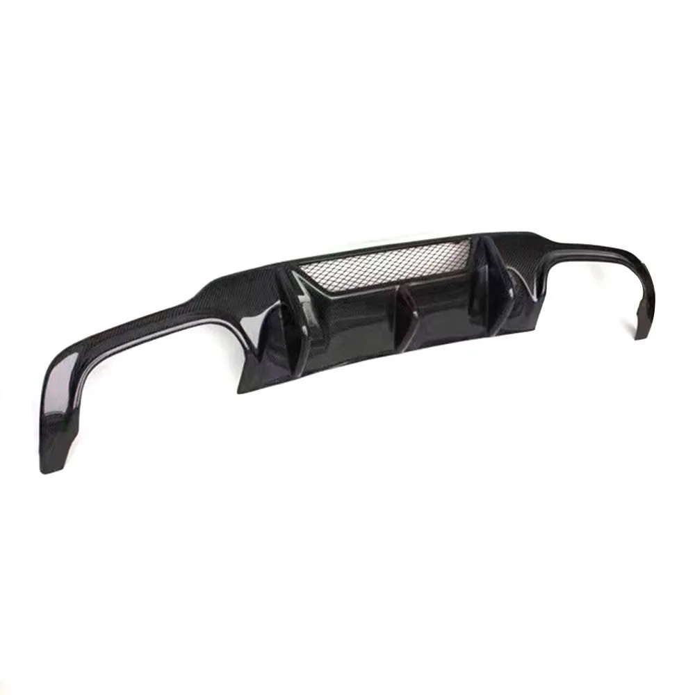 JCHEY For Benz C Class W204 C180 C200 C260 C300 C63 For AMG 2012- 2014 Carbon Fiber Rear Bumper Lip Diffuser Spoiler Anti-crash view 3