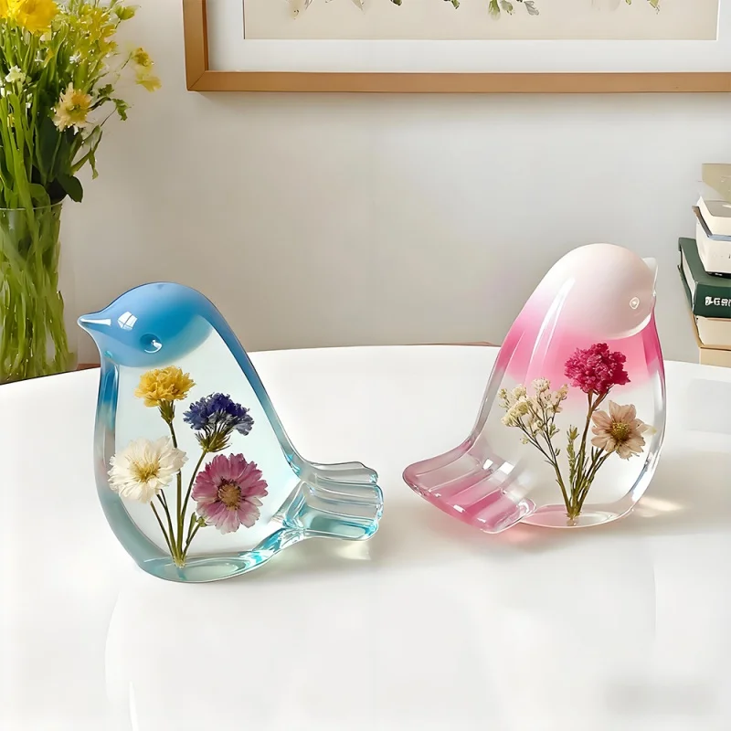 لطيف ليتل بيرد شكل شمعة معطرة قالب من السيليكون DIY بها بنفسك اليدوية الحيوان الجبس النحت ديكور المنزل الراتنج قوالب صنع الهدايا