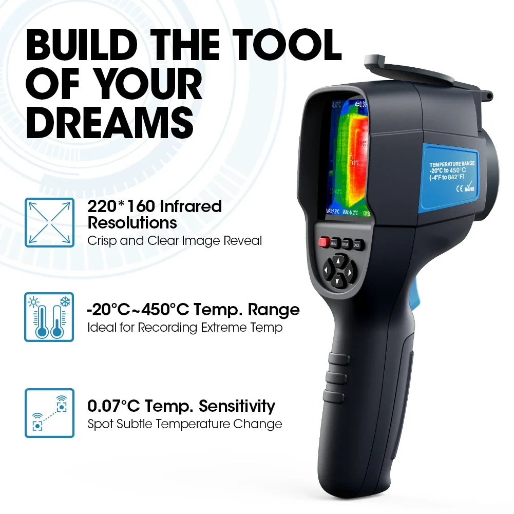 TOPDON ITC629-Scanner de Thermographie Infrarouge, Caméra d'Imagerie Thermique, Super exposée Industrielle