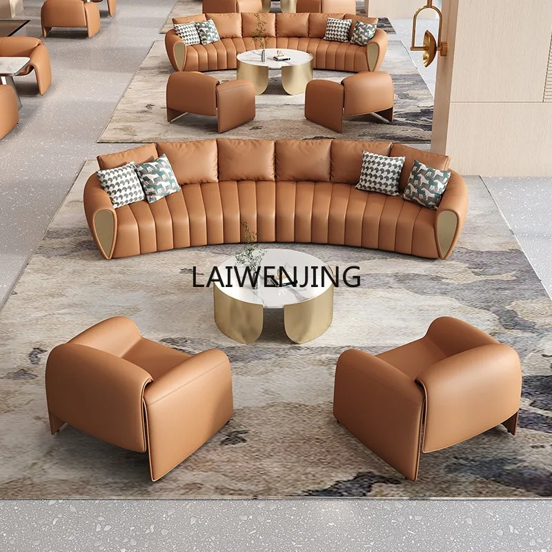 SGF Sales Office Sofa Hotel Lobby Business Circular Arc Hall Reception Sofa