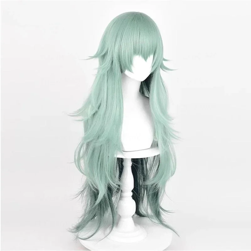 アニメ滝月千コスプレウィッグロンググリーングラデーションカーリーヘア耐熱髪女性ウィッグハロウィンパーティー
