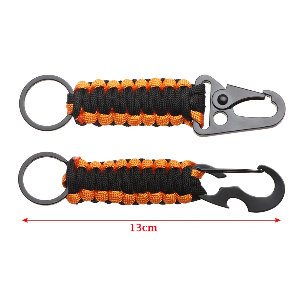 Tactical Gear Keychain para acampamento ao ar livre, Clip Belt, suporte de luva, gancho militar, Nylon Webbing