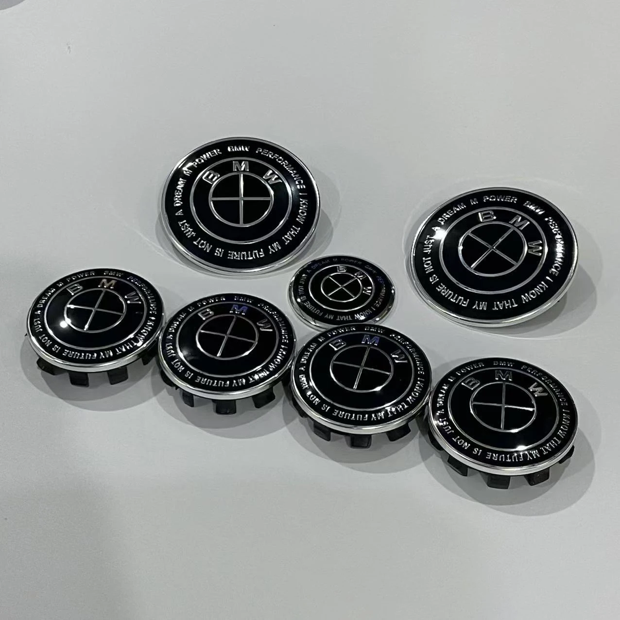 

BMW 7Pcs Badge Logo 3D Wheel Center Cap Set Fit E36 E46 E53 E90 E60 E93 E87 G01 G20 E30 X1 X3 X5 X6 X7 F30 F20 Auto Accessories