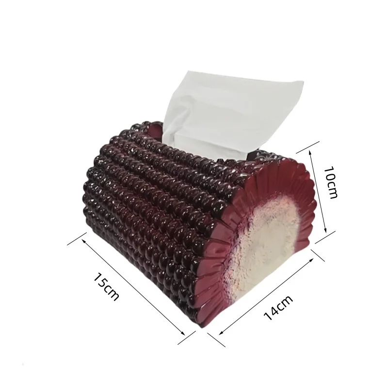 

Creative Corn Desktop Tissue Box Tea Table Dining Decorations Paper Towel Storage Dispenser Personalized Minimalist Storage Box