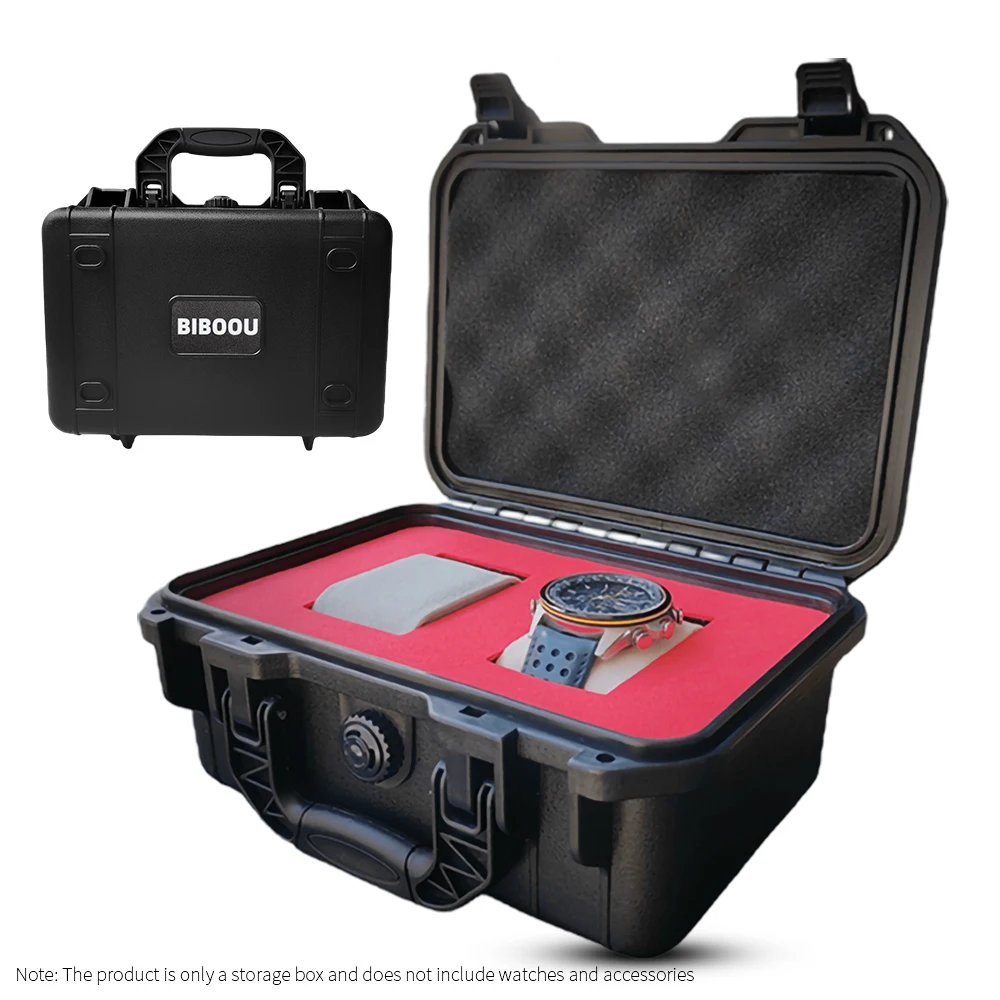 Kotak penyimpanan jam tangan keras, tas Arloji portabel Apple/HUAWEI, tas pasangan, jam tangan mekanis, tas kompresi, Anti jatuh