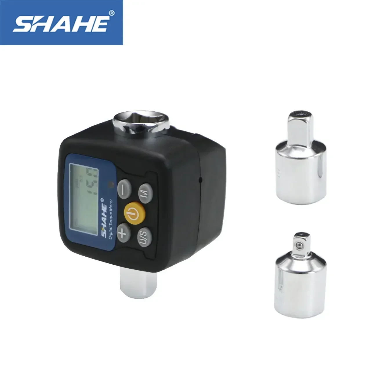 Shahe Digital Torque Meter 1/2\'\' to 1/4\'\' 1/2\'\' to 3/8\'\' Adapters Electronic Torque Tool for Automotive Bike Bicycle Motorcycle