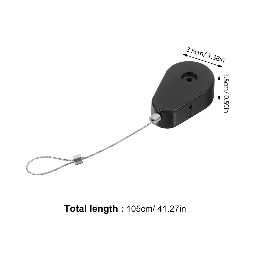 3 pçs caso de bloqueio de cabo retrátil automático anti-roubo suporte de fio de aço para cordão de segurança acessórios de cabo de segurança