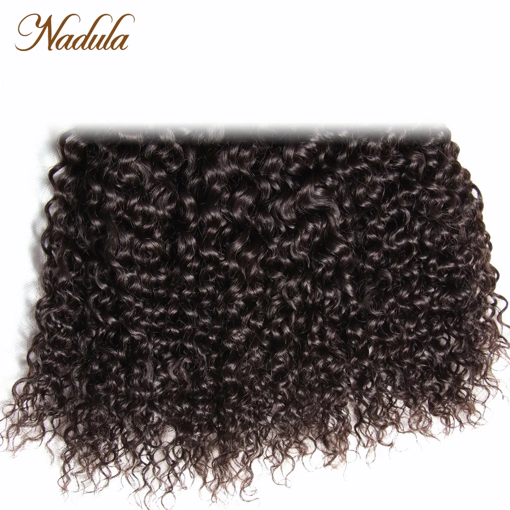 Nadula Hair 8-26inch Indian Curly Hair 100% Human Hair Bundles Machine Double Weft Remy Hair Weaves 1Piece Can Be Dyed