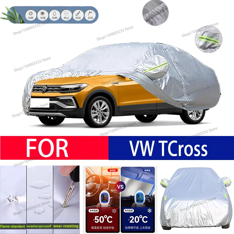 

For VW TCross Car clothing sun protection snow prevention antifreeze car protective cover auto cover