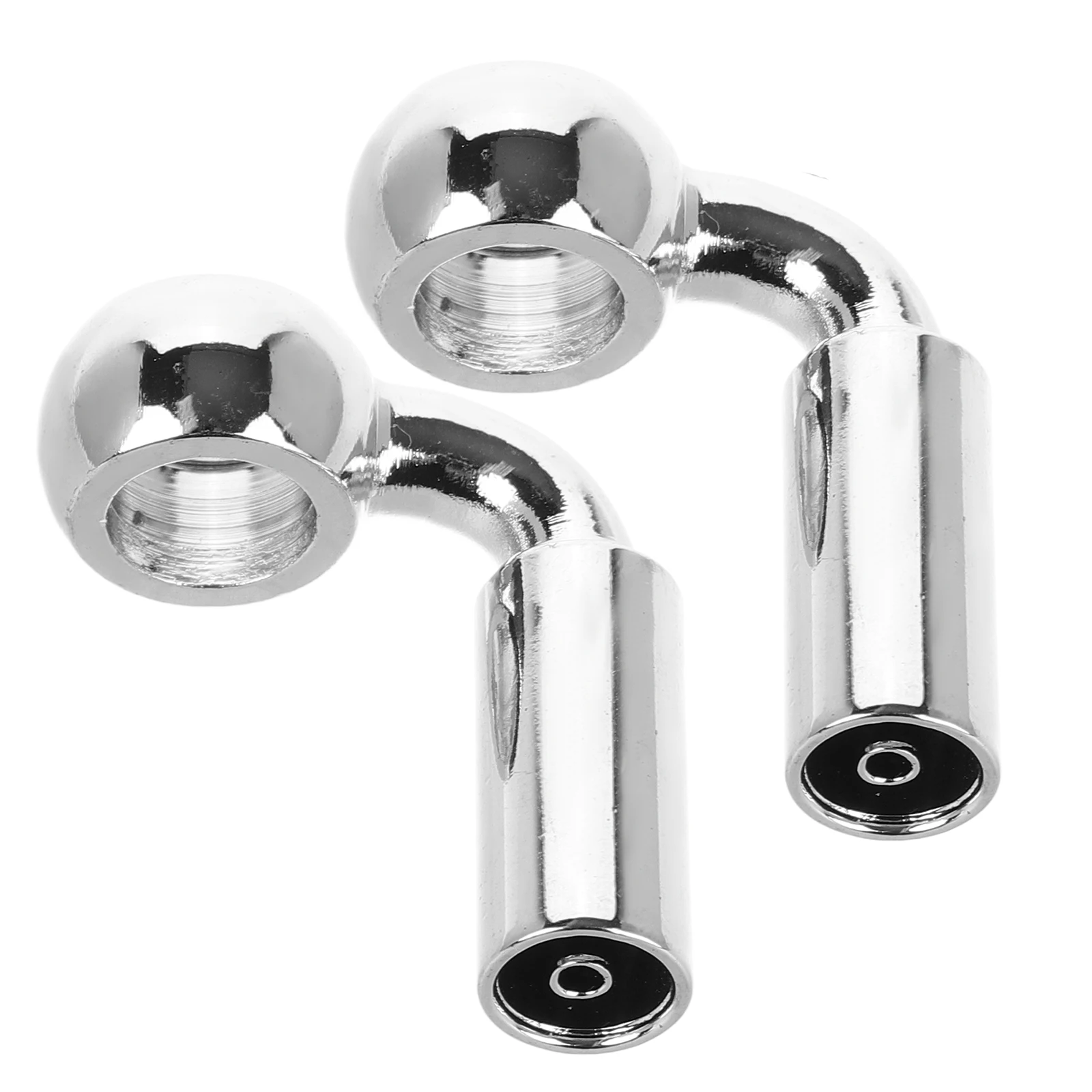 

2pcs Brake Hose Line Banjo Fittings M10 Steel Eye Hole Connectors For Car Motorcycle Brake Systems Chrome Plated Universal Metal