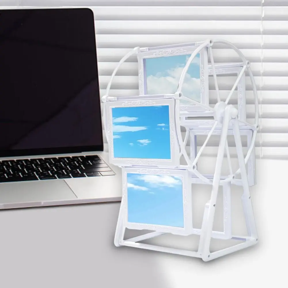 Lightweight Rotating Windmill Photo Frame Stable Simple Ferris Wheel Photo Holder Unique Design DIY Picture Frame Living Room