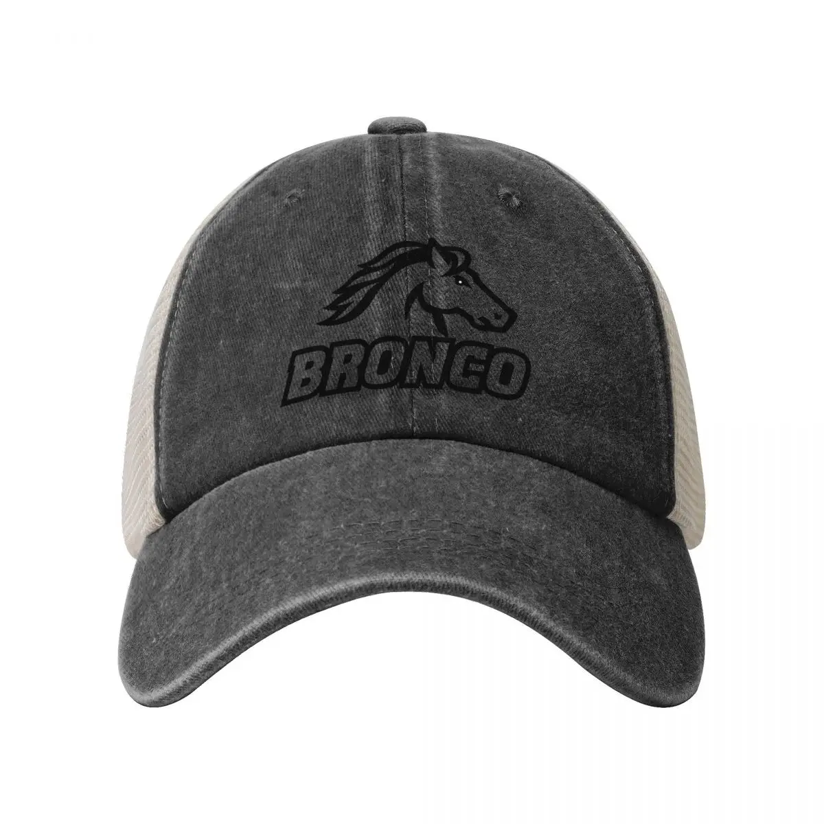 Bronco Baseball Cap Mesh Sun Hat Sports Leisure Snapback Caps