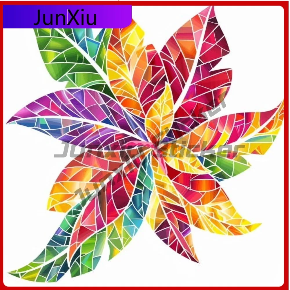 

Hawaiian Flowers and Stylish Cute Car Laptop Window Bumper Waterproof Vinyl Decal Accessory Cute Unique Cute Retro Retro