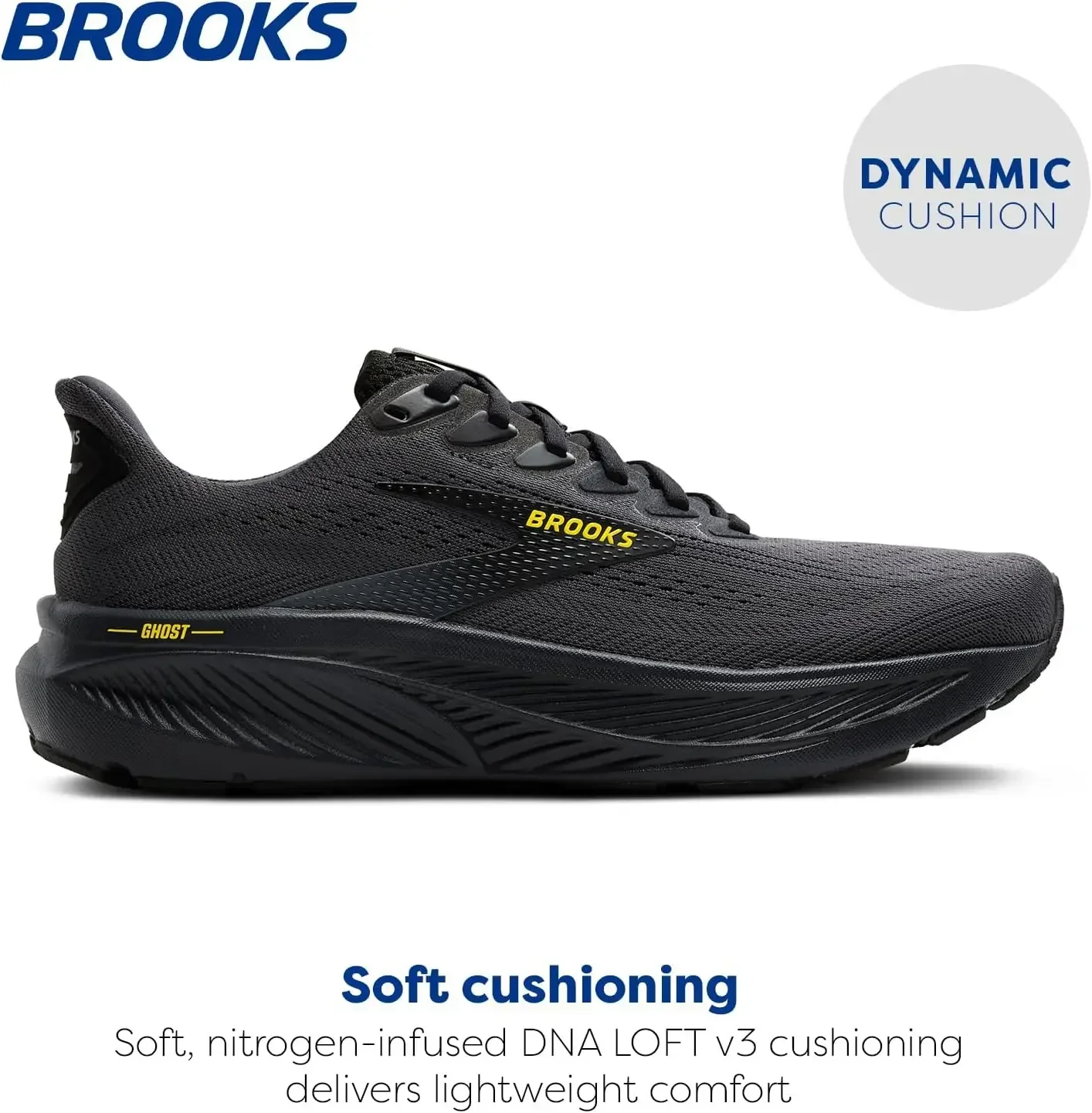 Sepatu Lari Netral Ghost 17 Pria Brooks