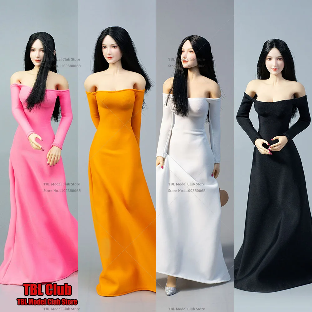

ICE TOYS IC1002 1/6 женское платье с открытыми плечами, вечернее платье, длинная юбка, одежда подходит для 12-дюймовой фигурки женщины-солдата