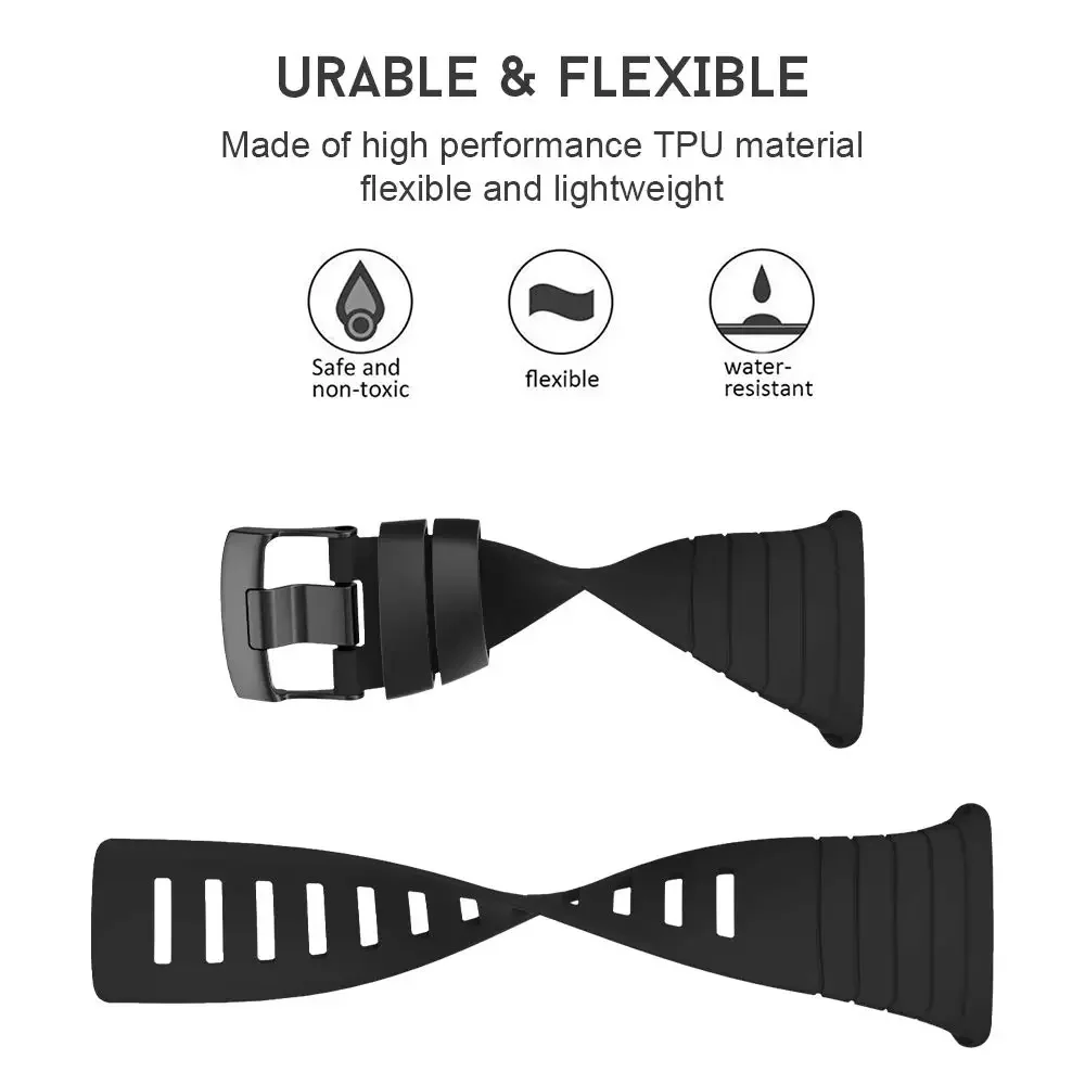 For Suunto Core Hypoallergenic Soft TUP Strap