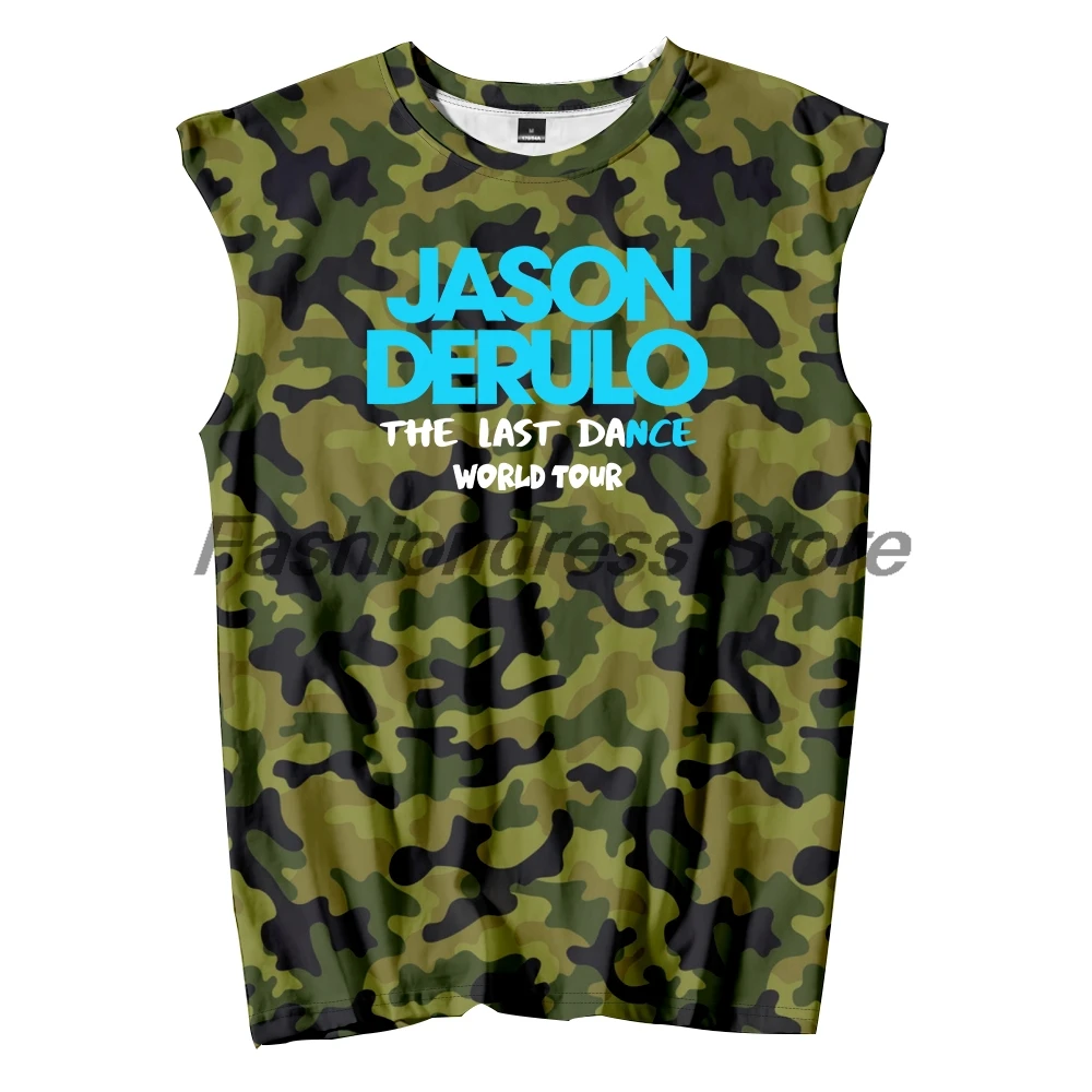 Jason Derulo Last Dance World Tour 2026 Tank Tops Unisex Sleeveless Vest Women Men Outdoor Streetwear Tops