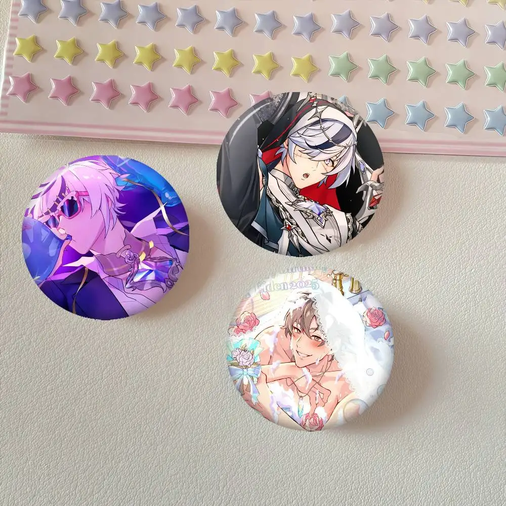 Game N-Nu Carnival anime  Creative Pins Funny Round Snap-in Brooch Badge Backpack Hat Accessories Jewelry Gifts for Friend