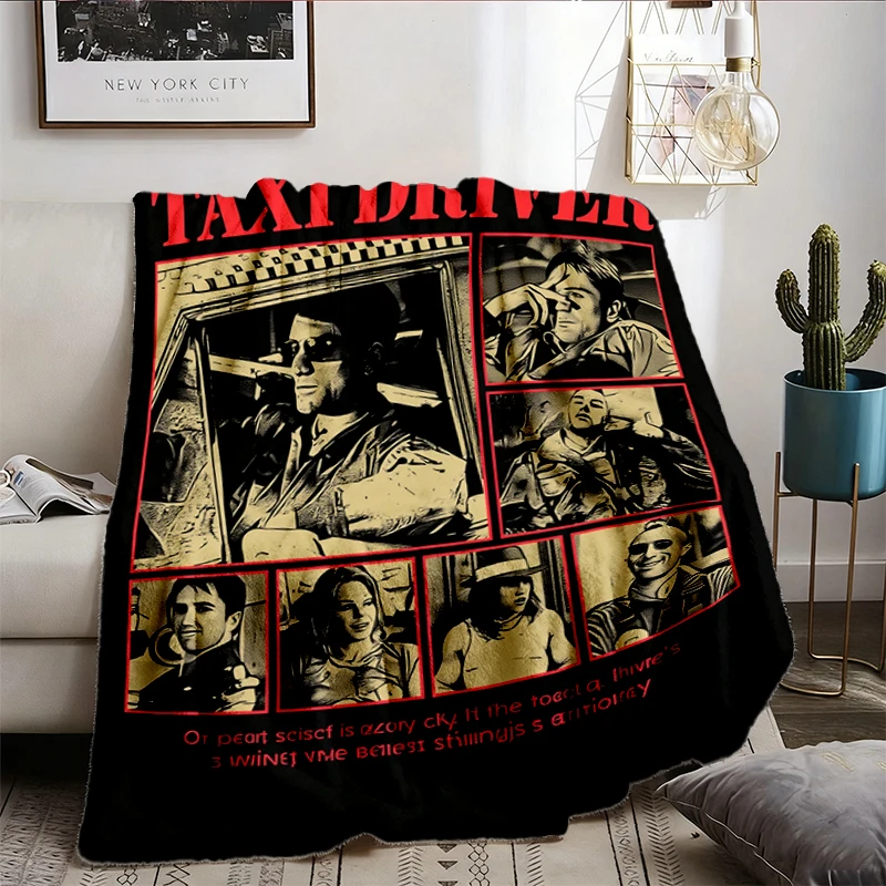 Taxi Driver Soft Blanket, Travis Bickle Comfy Blanket, Robert De Niro Flannel Blanket, Martin Scorsese Movie Flannel Thr