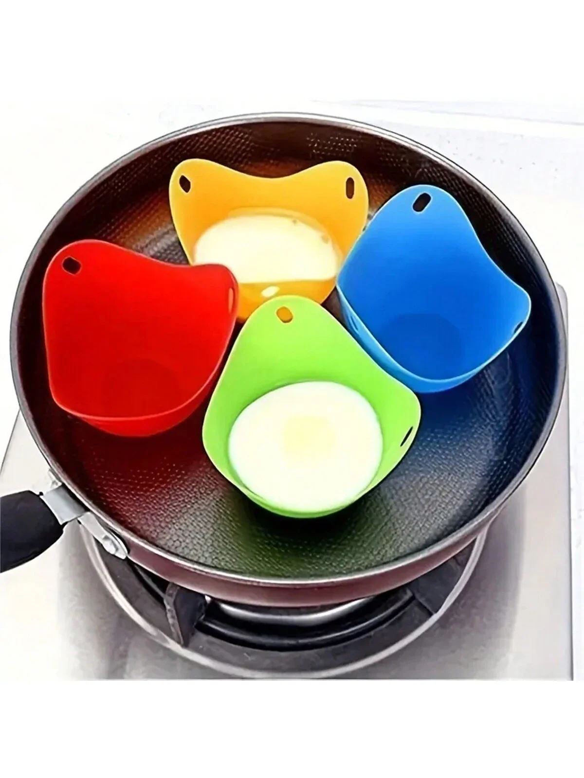 

4pcs, Cook Perfect Eggs Every Time With This Silicone Egg Poachers, Cooking Tool, Gadgets, Accessories