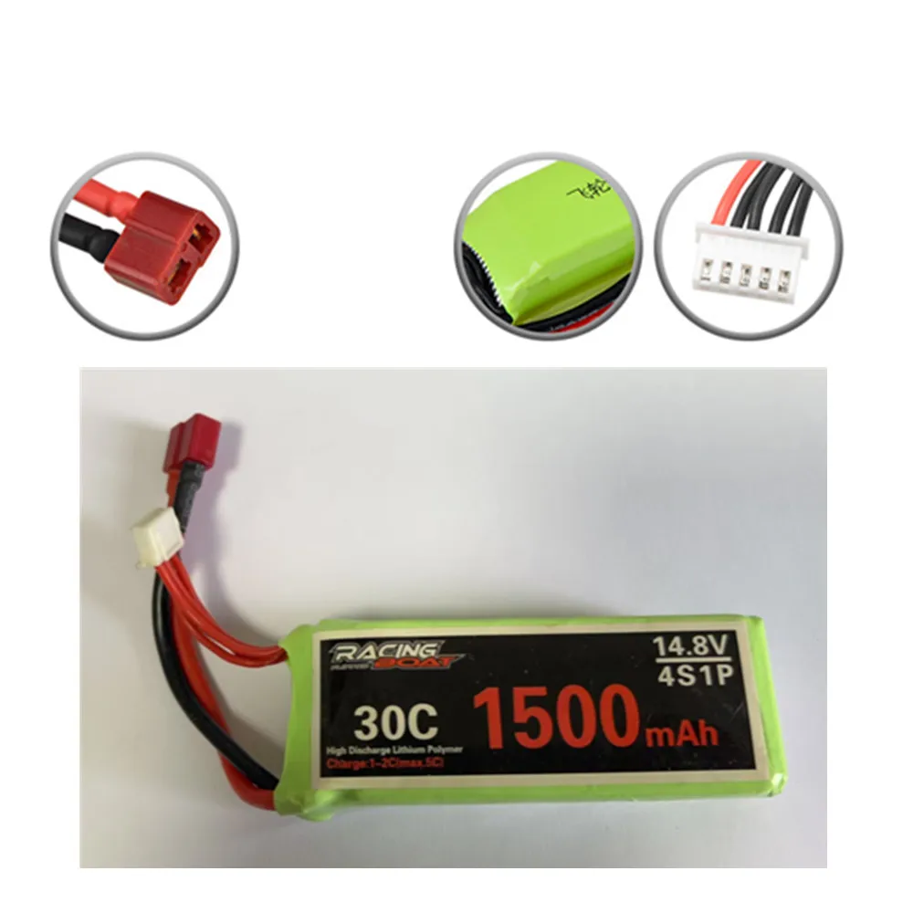 

FT010 Accessories Battery FT010 RC Boat Battery 14.8V 4S 1P 30C 1500mAh