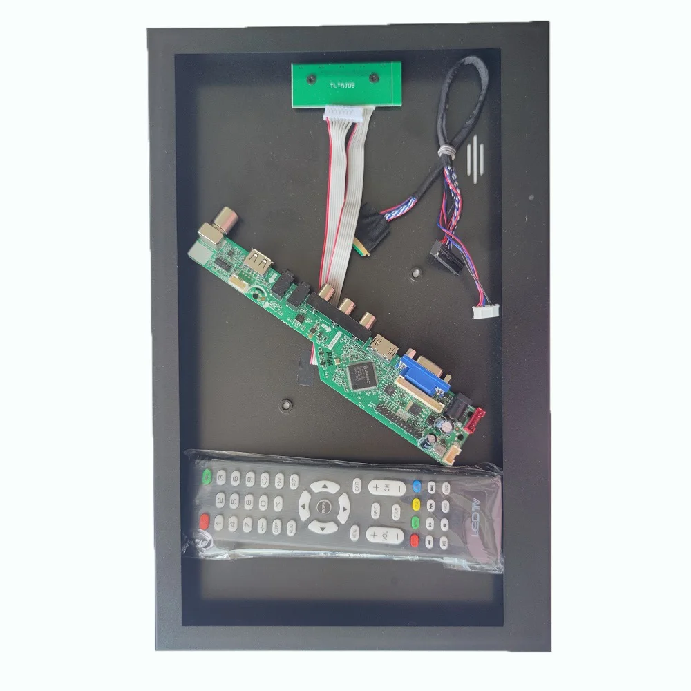 liga de aluminio caixa de metal painel capa traseira mais av vga placa controlador tv kit usb para 1600x900 173 b173rw01 lcd lvds 40pin 01