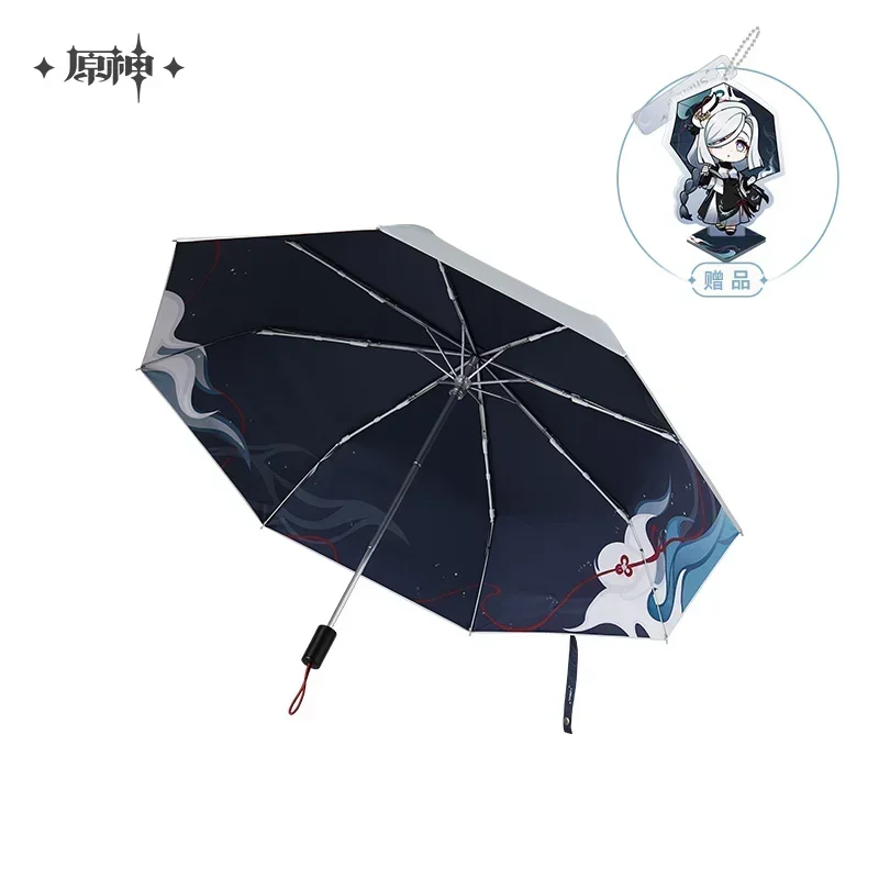 Official Mihoyo Anime Game Genshin Impact Shenhe Cosplay Folding Umbrella Sun/Rain Umbrella Hallowmas Role Play Gift 2025