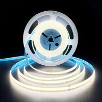 10 Meters/Roll 110V 220V 8mm Cob Led Strip IP22 No Flicker Self-adhesive Bare Board Ra80 Free Cut Flexible Led Strip Light