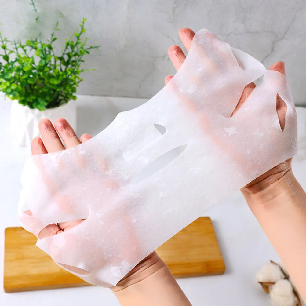 

10pcs Sticker Elastic Cotton Mask Sheet Diy Mask Sheet Facial Film DIY Disposable Face Masks Disposable Skincare Beauty Tools