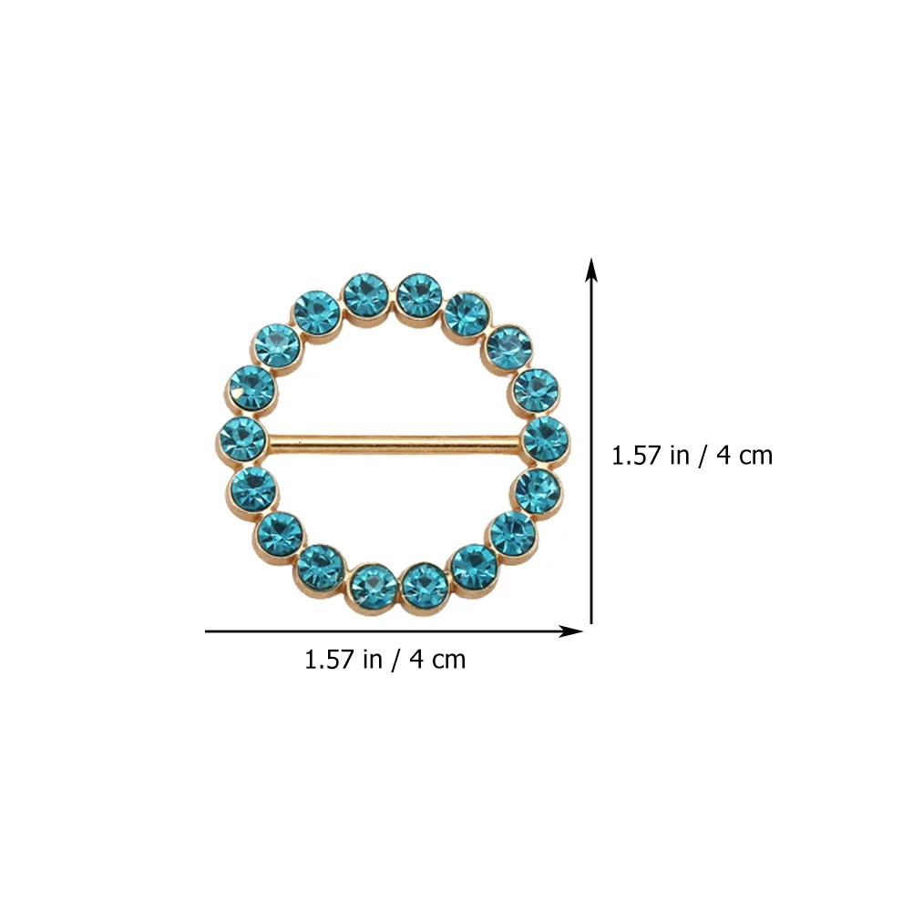 

10pcs Multi-Function Rings Delicate Shirt Clips Portable Scarf Clips Mixed Color Professional Scarf Accessories Decorative