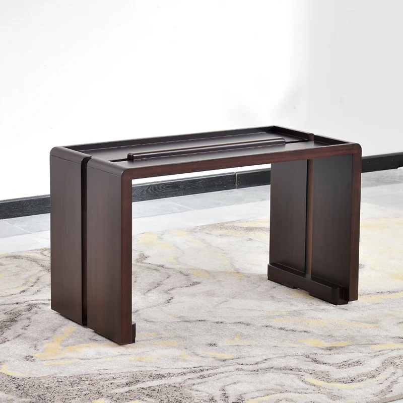 ZYR ebony solid wood coffee table marble coffee table with drawers strong and durable