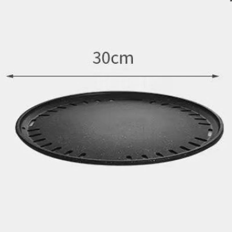 Portable Round Smokeless BBQ Grill Set with Non-stick Aluminum Pan Korean Style Outdoor Camping Stove