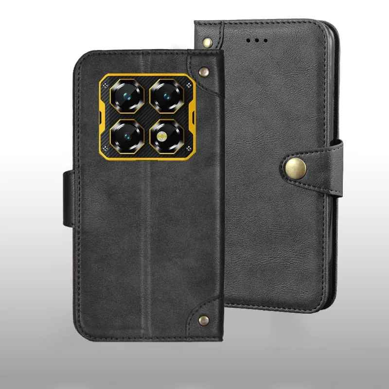 For Oukitel WP60 5G Case Metal Buckle Retro Leather Back Case Cover For Oukitel WP60 5G Fundas