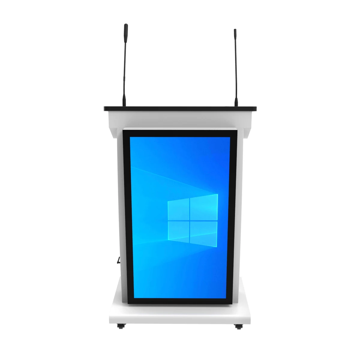 Multimedia Digital Smart Podium Lectern With Mic Digital Lectern Podium Table For School