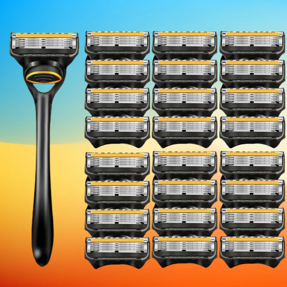

High Quality Men Safety Razor Blade 5 Layer German Stainless Steel Shaving Blades