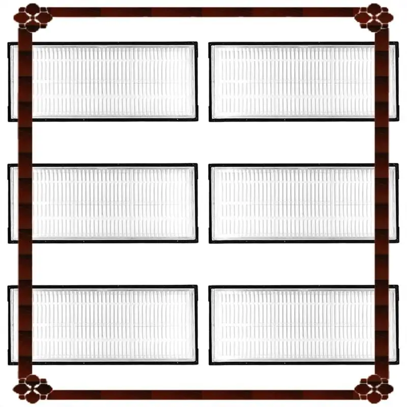 تسليم 24 ساعة لـ Roborock S7 Maxv/S7 Max Ultra/S8/S8+ /S8 Pro Ultra 6-Pack ملحقات فلتر HEPA لمكنسة الروبوت