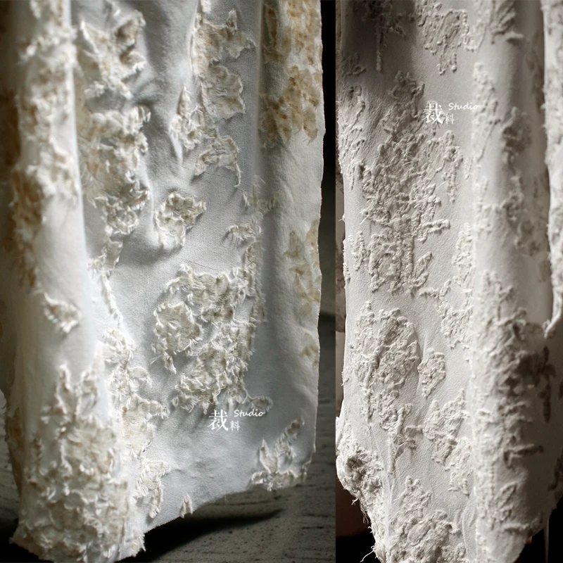 

Original Irregular Grain Relief Texture Elastic Thin Fabric Skirt Cheongsam Clothing Designer Fabric