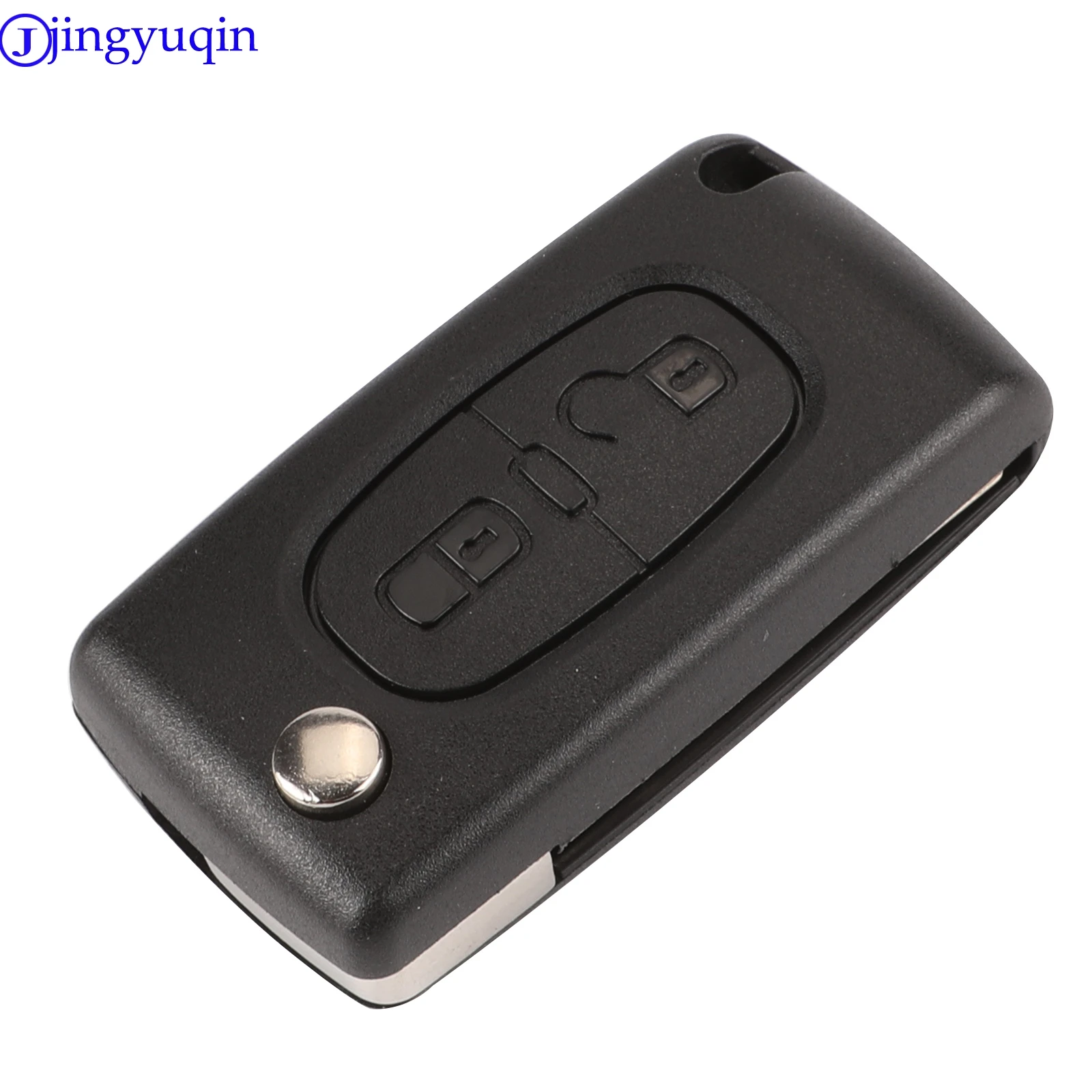 jingyuqin Car Key Case Shell For Peugeot 307 407 308 607 For Citroen C2 C3 C4 C5 C6 C8 XSARA PICA CE523 HU83 CE536 VA2