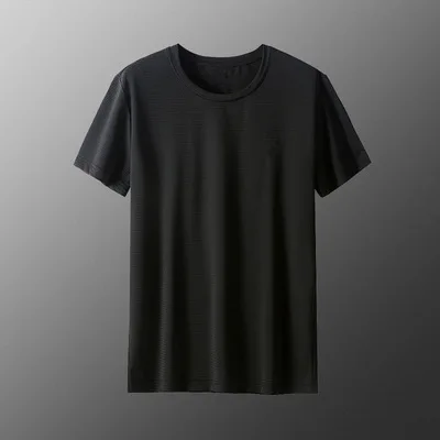 Ice silk t-shirt black